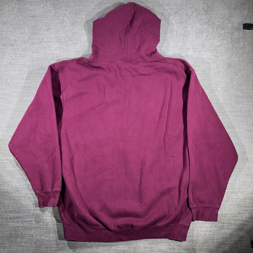 Pro Club Heavyweight‎ Hoodie Mens XL Burgundy Good Full Zip Fleece Sweatshirt